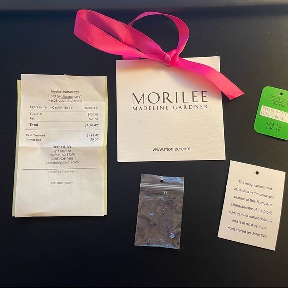 Morilee 47004 sequin lace corseted dress *size 10* - Picture 9 of 9